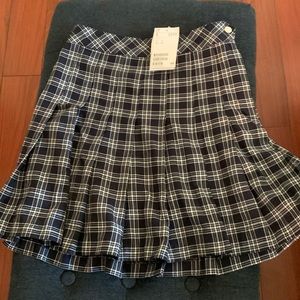 Pleated H & M Mini Skirt